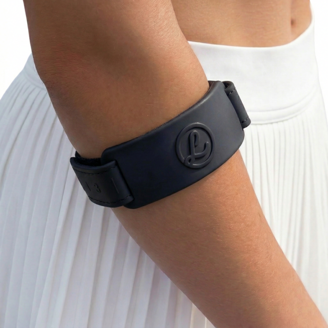 럽마이바디 테니스엘보보호대 엘보우밴드 골프 팔꿈치보호대, 블랙, 1개