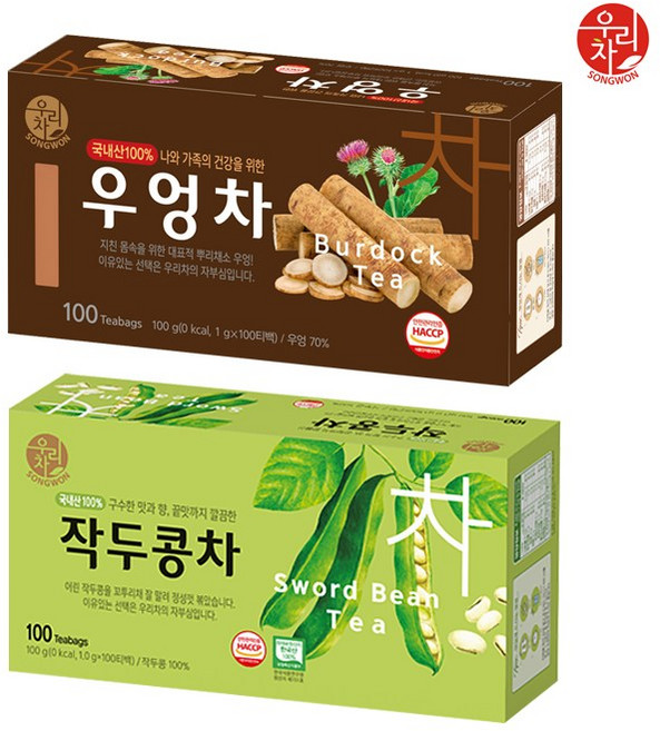 송원 작두콩차 100T +우엉차 100T (200T)