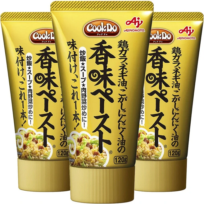 일본 아지노모토 쿡두 향미 볶음밥용 만능 페이스트 120g x 3개 - 쿠팡