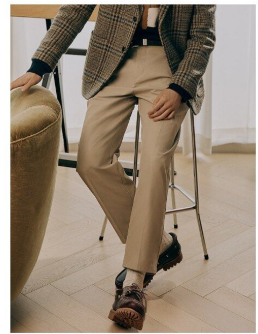 [국내매장판] 빈폴 [Reedition] 테이퍼드 치노 팬츠 베이지 (BC4821S91A) 158440