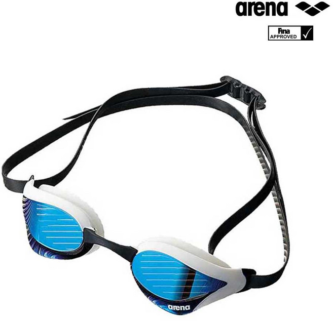 아레나 코브라 코어 선수용 미러 수경 AGL-240M 수경/물안경, WHT