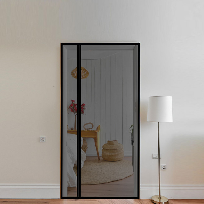 헤라우스점핑 프리미엄 촘촘 튼튼 통자석 방문 방충망 모기장 4세대