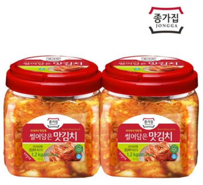 종가집 맛김치 1.2kg (PET), 2개