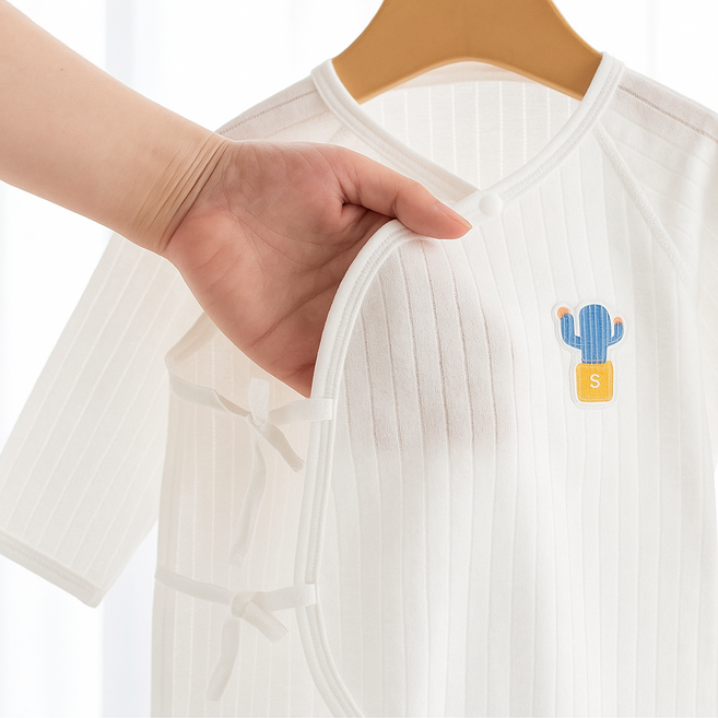 유어맘스 태열 땀띠 방지 얇은 배냇저고리 배냇우주복 아기옷