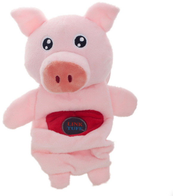 멍케어 강아지 장난감 캔디 반려견 애착인형, 1개, 돼지