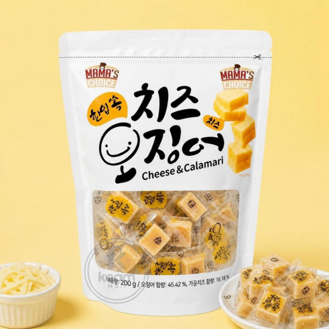 마마스 한입쏙 치즈 오징어 200g 코스트코, 1개