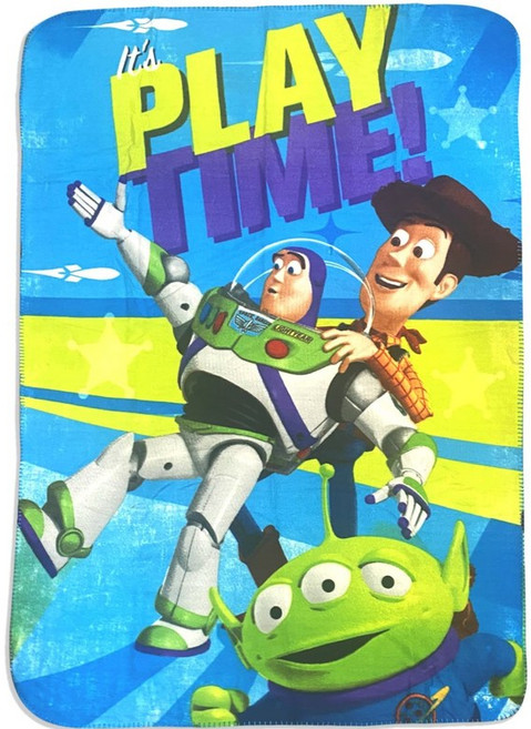 Boys Buzz Lightyear and Woody Cozy Fleece Blanket Measure 40" x 60" 남아 버즈 라이트이어와 우디 코지 플리스 담요 크기 40, 1개, 헤비 듀티