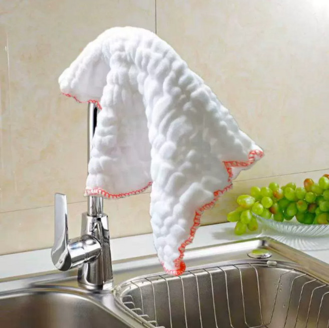 [블랙존 마켓] 순면 도톰 거즈행주 깨끗하고 흡수가 잘되는 순면100%, 5개