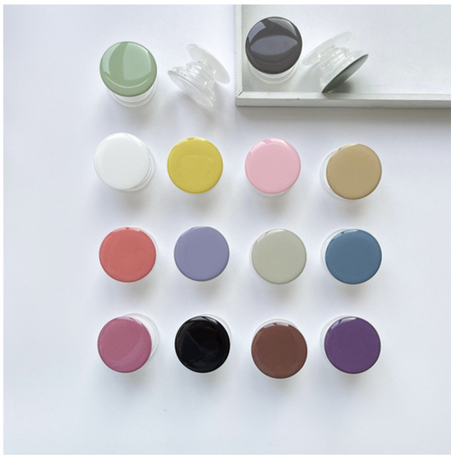 18컬러 파스텔 원형 핸드폰 스마트톡, 라이트퍼플, 1개