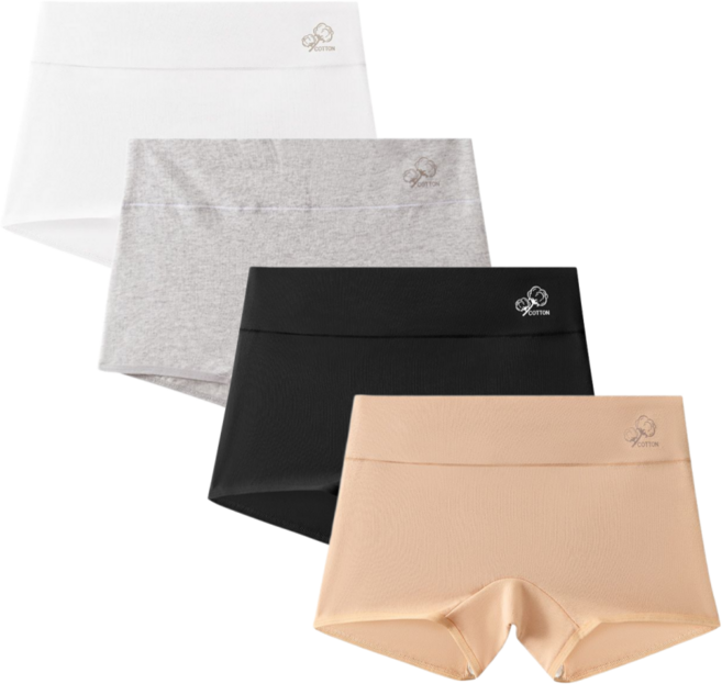 바디스윗 베이직 순면 여아 주니어 드로즈 사각팬티 4종