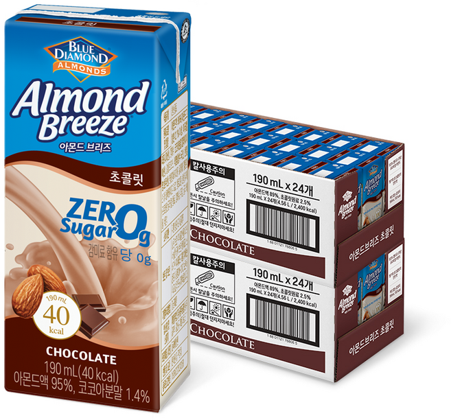 아몬드 브리즈 초콜릿 190ML, 24개