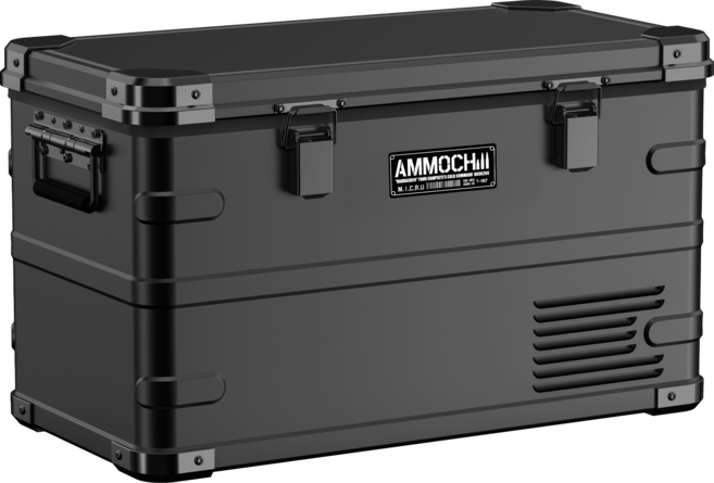 BARRACK09 AMMOCHILL 雙槽雙溫控車載行動冰箱, 35L, 黑色