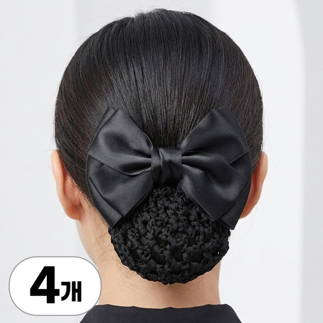 서린핏 여성 올림머리 두꺼운 머리망