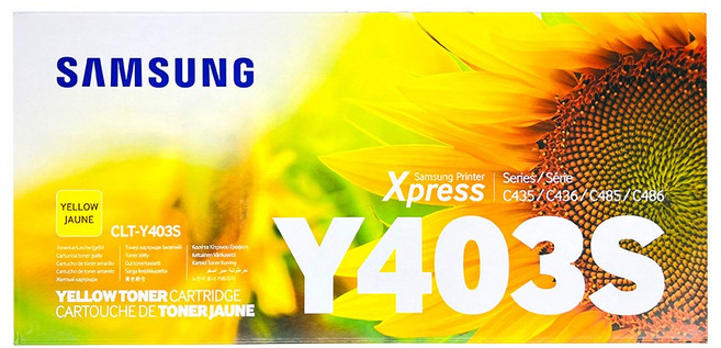 삼성전자 컬러 레이저프린터 토너, CLT-Y403S 노랑/정품토너, 1개