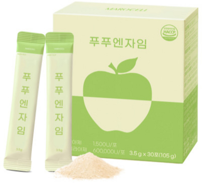 마로셀 푸푸엔자임 풋사과효소 효소 임산부 유산균 효소 30포, 105g, 1개