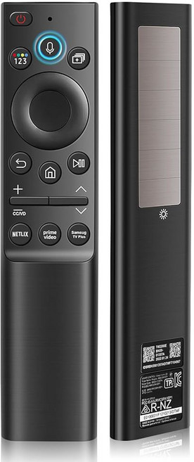 BN59-01357A 삼성 TV용 솔라 보이스 리모컨 앱 3개의 바로가기 프레임/네오 TV(VG-TM2180ES/ZA) QLED - 솔라 호환됩니다 4K/8K UHD 스마트 및, BN59-01357A-4.21, 1개, Shadow Black