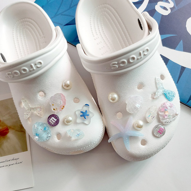 바다조개파츠 16종세트 신발악세사리 장식