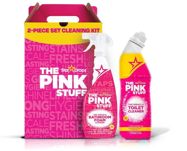 [핑크스터프] 욕실2종 (변기세정제+배스룸폼클리너), 1개