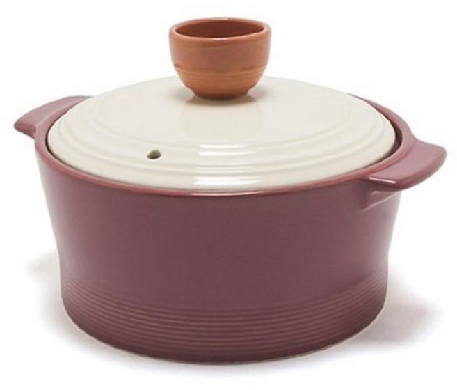 네오플램 도자기 내열냄비 17cm 라일락 아르케 양수 스톤팟 뚝배기 전골 예쁜 신혼 찌개, 1개
