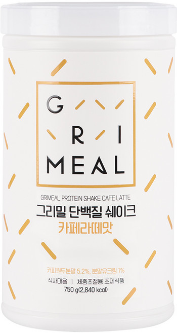 그리밀 단백질쉐이크 카페라떼맛, 750g, 1개