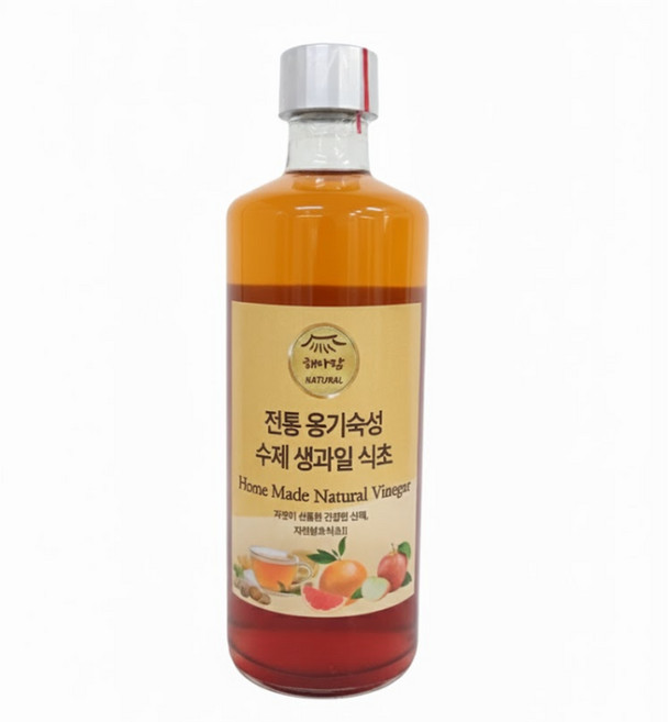 레몬식초 병제품 천연 자연발효 레몬 수제식초, 2개, 350ml