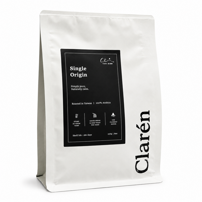 Claren 單品咖啡豆 台灣烘焙 阿拉比卡, 227g, 1個