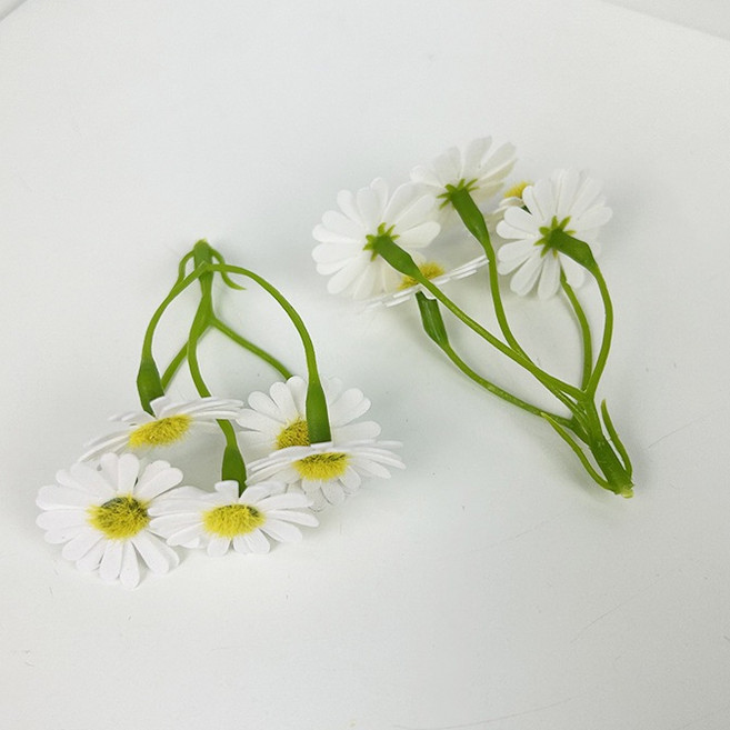 香皂花串 洋甘菊 雛菊, 白色, 1個