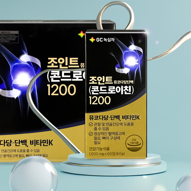 녹십자 뮤코다당 소연골 콘드로이친 1200 보스웰리아 초록잎홍합 우슬 피쉬콜라겐, 1개, 120정