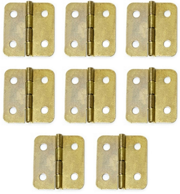 아이베란다 미니 골드 경첩 힌지 장식 철물 25x30mm, 8개
