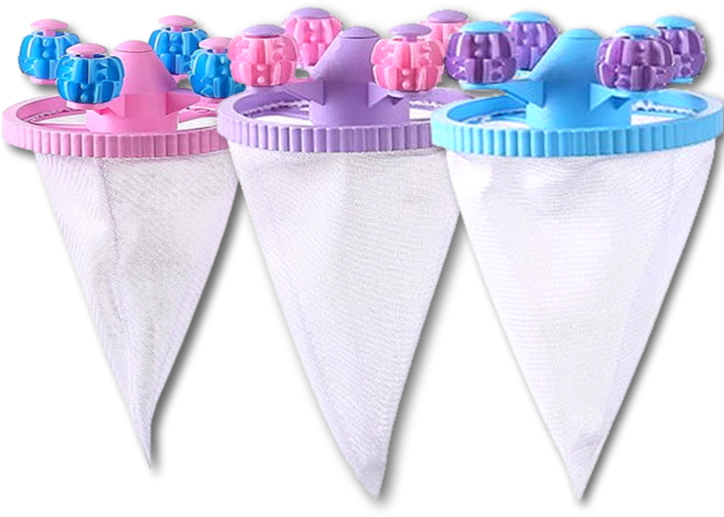 마이룸템 먼지 제거 구김 방지 세탁볼, 3개, 핑크+퍼플+블루