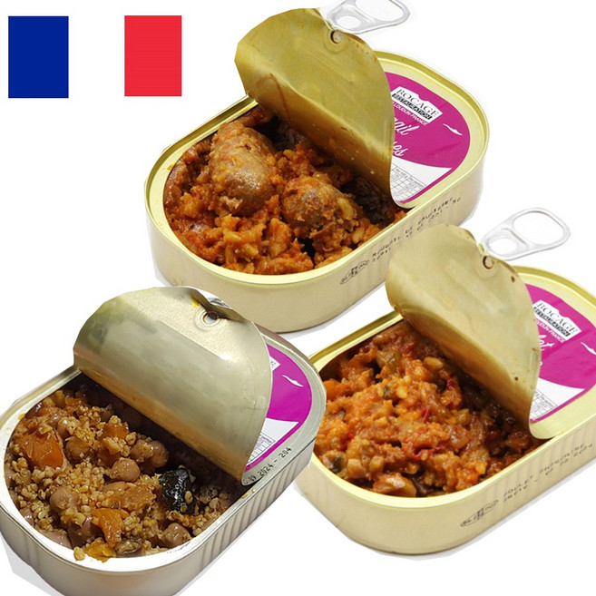 보카쥬 프랑스 전투식량 세트 비상식량 보존식품 전쟁식품 해외전투식량 사은품 (파운드케익), 3개, 285g