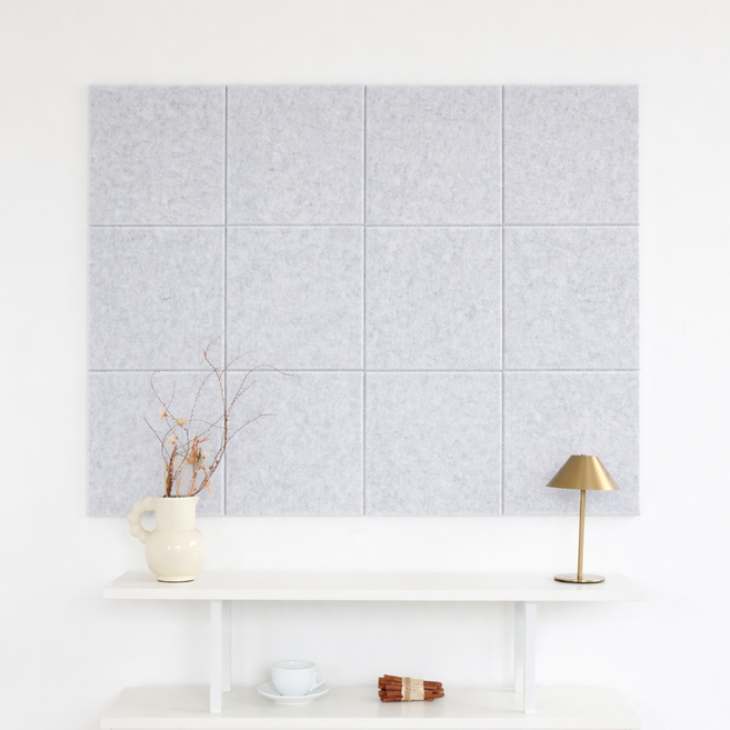 케이트가든 층간 벽간 소음 방지 현관문 방음 흡음재, 12개, 라이트그레이