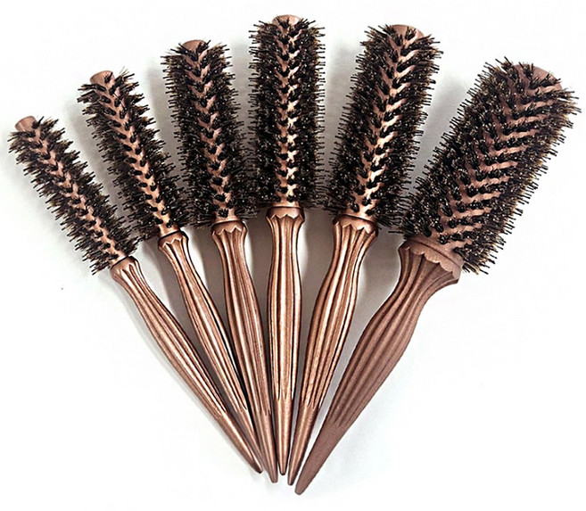 [대한민국 20년 헤어전문브랜드] 셀리본 롤빗 프리미엄 돈모 롤 포킹 브러시, 1개, 코퍼에디션 7호