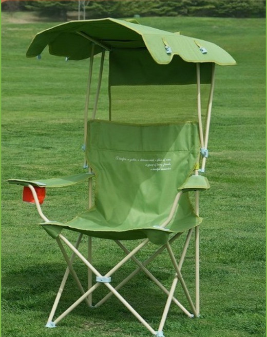 햇빛막이 휴대용 썬가드 햇빛가리개 그늘막 캠핑의자 접이식 낚시의자 캠핑체어, 1개, 라이트그린