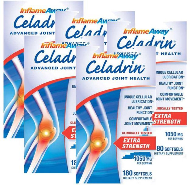셀라드린 어드밴스 조인트 헬스 1050mg 소프트젤 Celadrin Advanced Joint Health, 5개, 180정