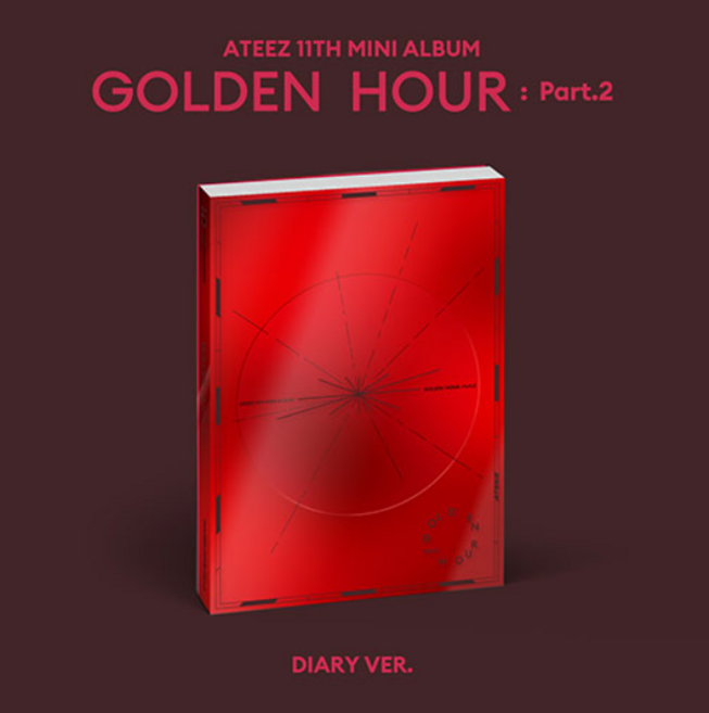 개봉앨범 포토카드 없음 / 에이티즈 ATEEZ 미니 11집 앨범 GOLDEN HOUR : Part.2 - DIARY VER