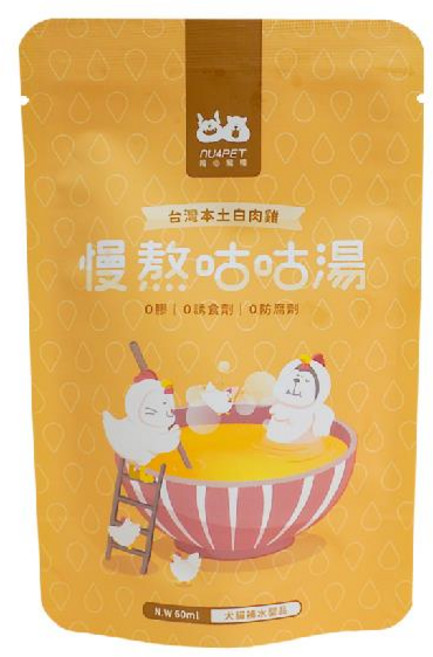 nu4PET 陪心寵糧 慢熬咕咕湯 60ml 寵物雞精 犬貓通用, 雞肉, 1個