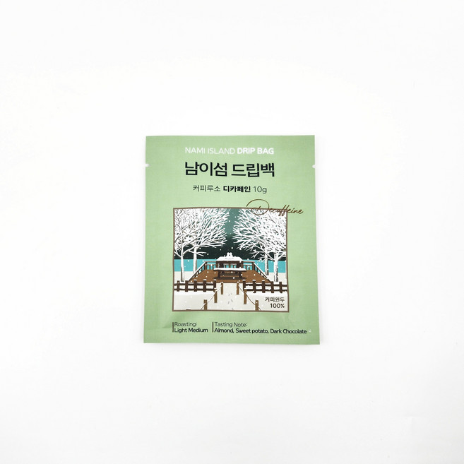 남이섬 드립백 커피 낱개 디카페인 브라질 원두 100%, 1개, 1개입, 10g