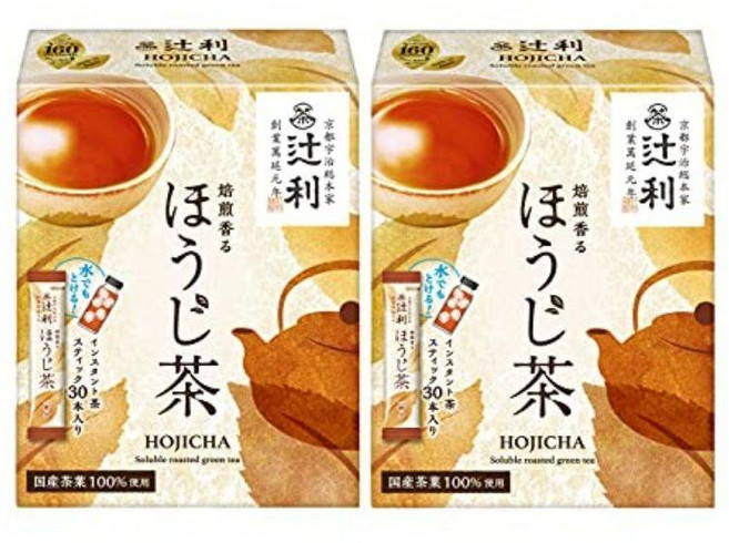 일본 츠지리 우지 센차와 말차 가루 30P 2박스, 호지차