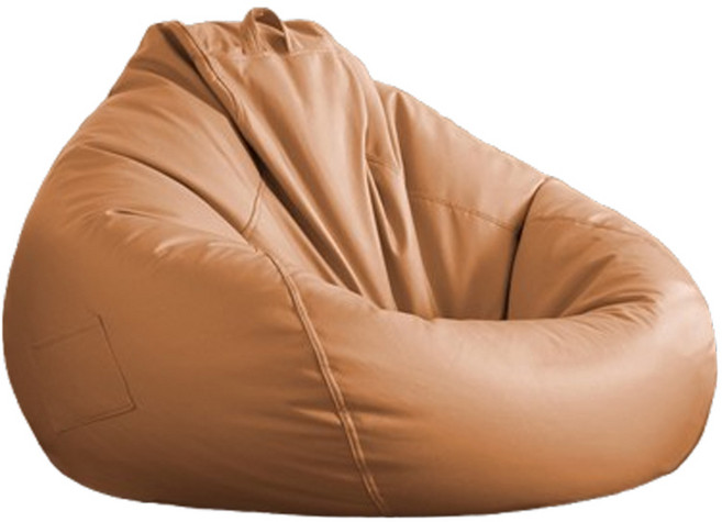 잇츠션 편안한 대형 빈백 쇼파 의자 1인용 쿠션 1인용 수유 거실 가죽 스툴 좌식, 쵸코브라운