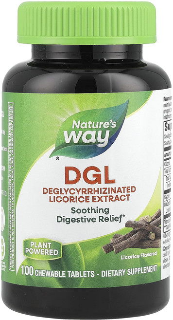 Nature's Way DGL 감초 츄어블 100정, Natures Way DGL 감초 츄어블 100정, 1개