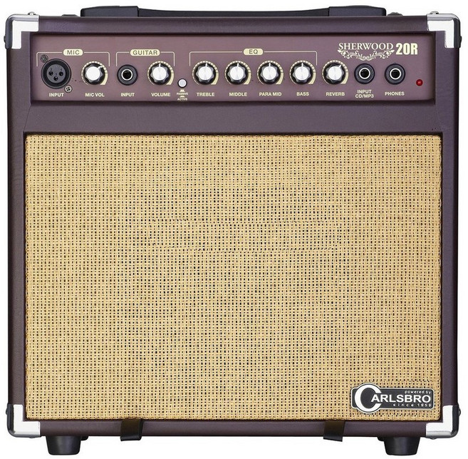CARLSBRO Sherwood 20R 吉他音箱 內建多種音色調節 配備耳機孔 適合初學者及專業人士, 1個
