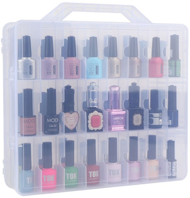 제이앤씨 휴대용 매니큐어 보관함 48칸, 1개