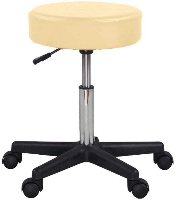 滾輪圓凳 可升降美容按摩椅 工作椅 吧檯椅, 奶茶