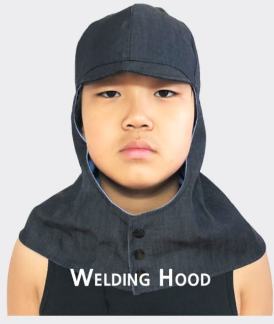 심스툴 용접두건 여름청두건 용접모자, 1개