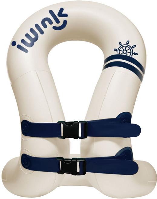 아이윙크 넥튜브 부력보조복 아동 부력조끼, 마린네이비