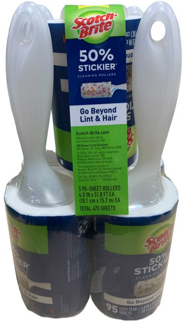 스카치브라이트 초강력 린트롤러 95매 X 5롤 3M 코스트코, 1개