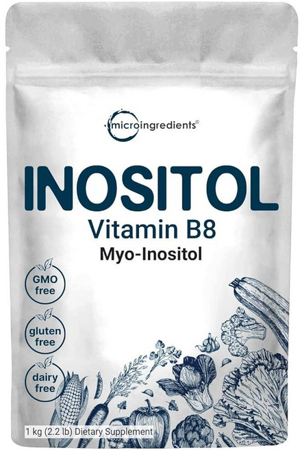 미국 순수 이노시톨 파우더 미오 이노시톨 B8 항산화 non-GMO 비건, 1kg, 1개