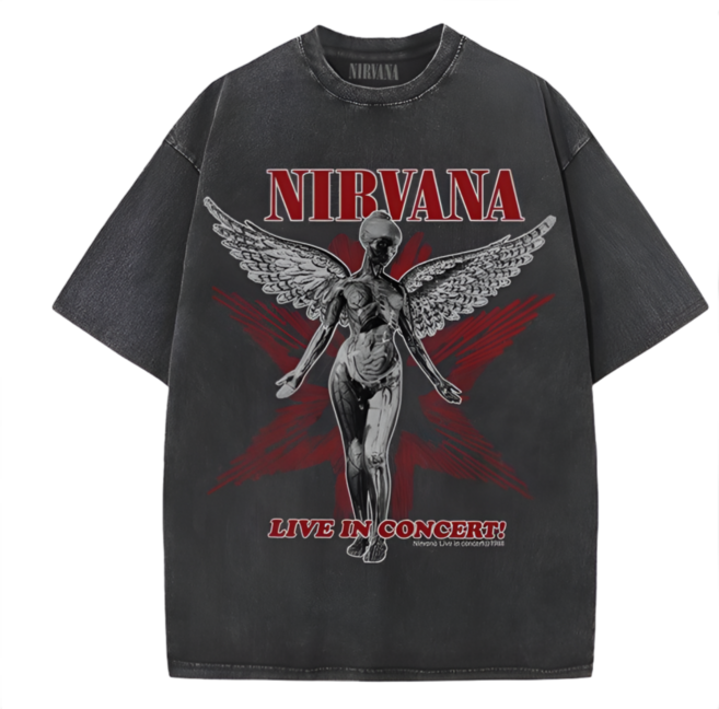 락스피릿 락밴드 티셔츠 밴드 티셔츠