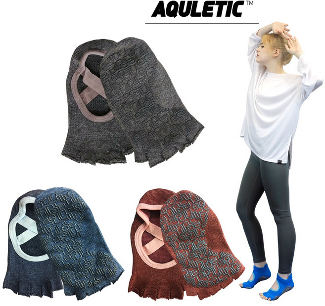 아큘레틱 아델라 필라테스 양말 토삭스 논슬립 요가양말 미끄럼방지 3종 세트